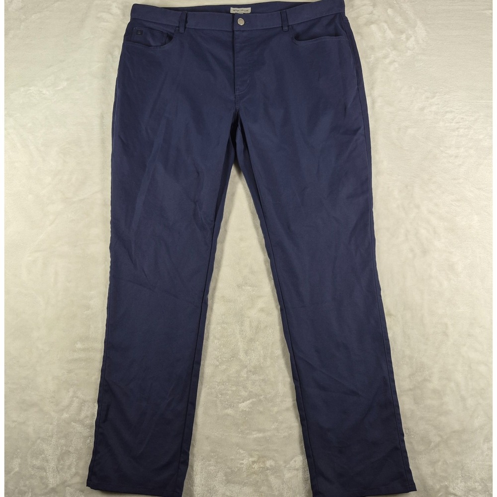 Peter Millar EB66 Performance‎ 5 Pocket Men's 40x32 Blue Stretch Golf Comfort